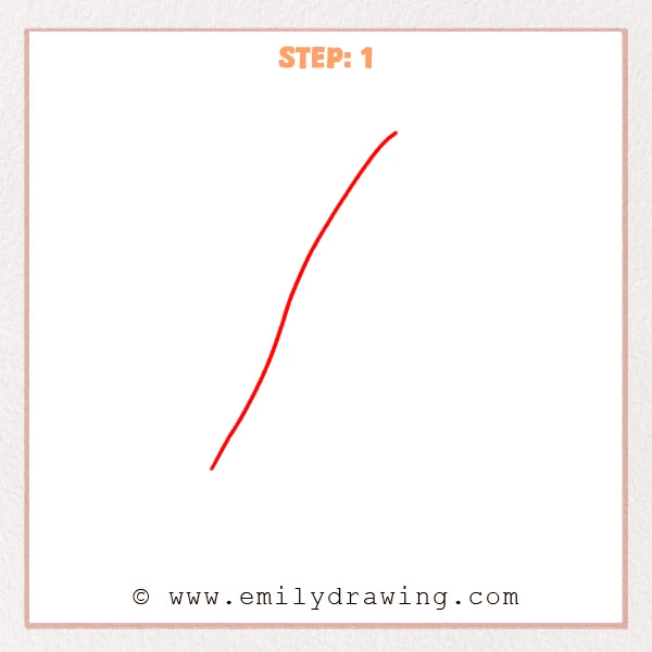 how to draw a baseball bat - Step 1